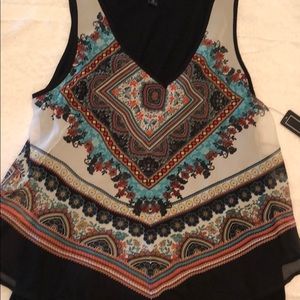 NWT A. Byer colored sleeveless top